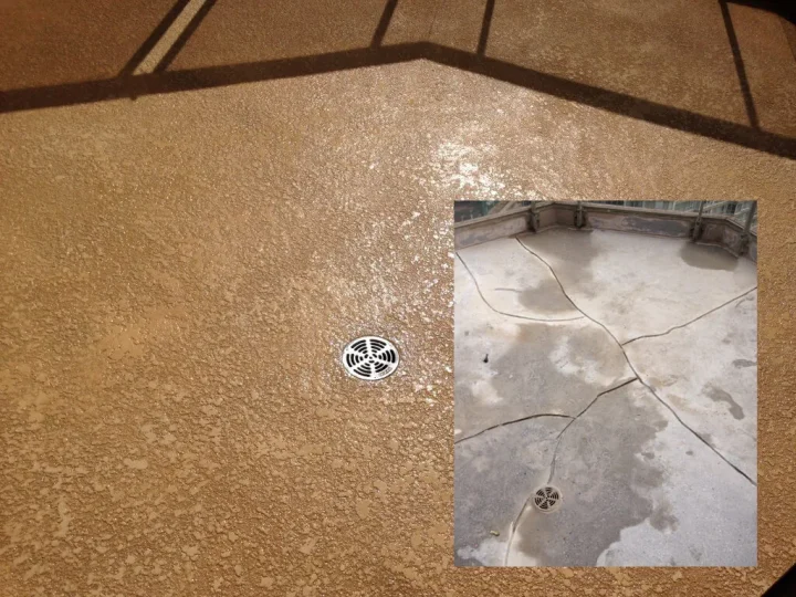 Repaired and waterproofed balcony in Mississauga