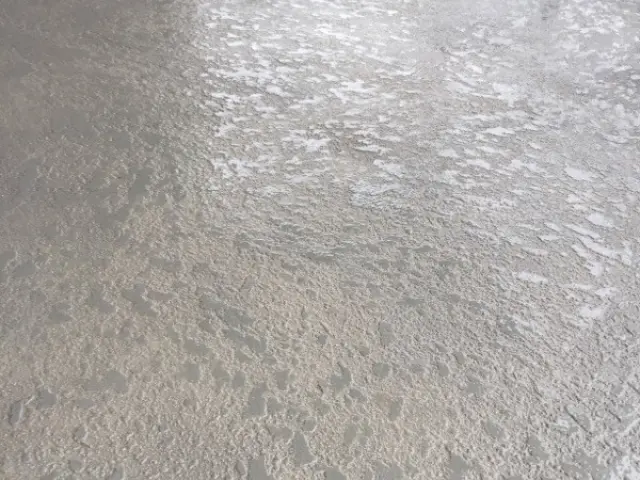Concrete porch repair project in Toronto