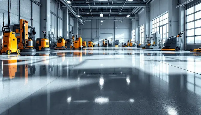 Maintaining sealed concrete surfaces with cleaning tools